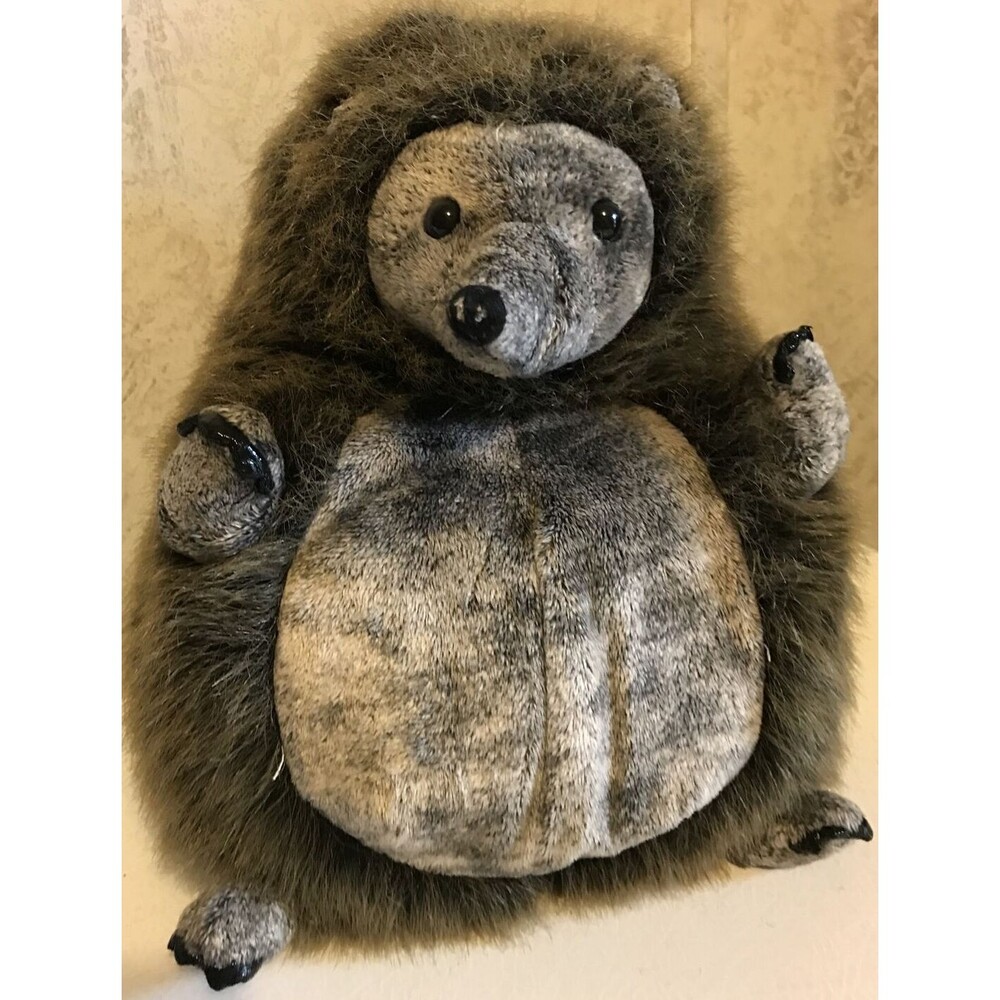 Unipak Hedgehog Stuffed Animal 10" Plush Beanie Toy Cute Soft